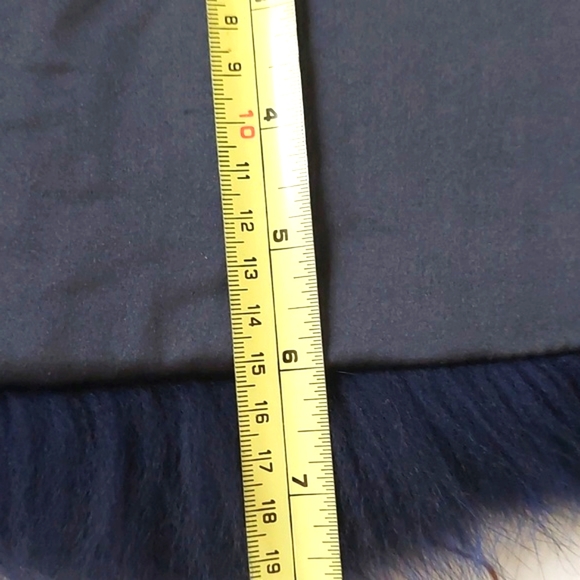 Real fox fur blue scarf - Picture 11 of 13